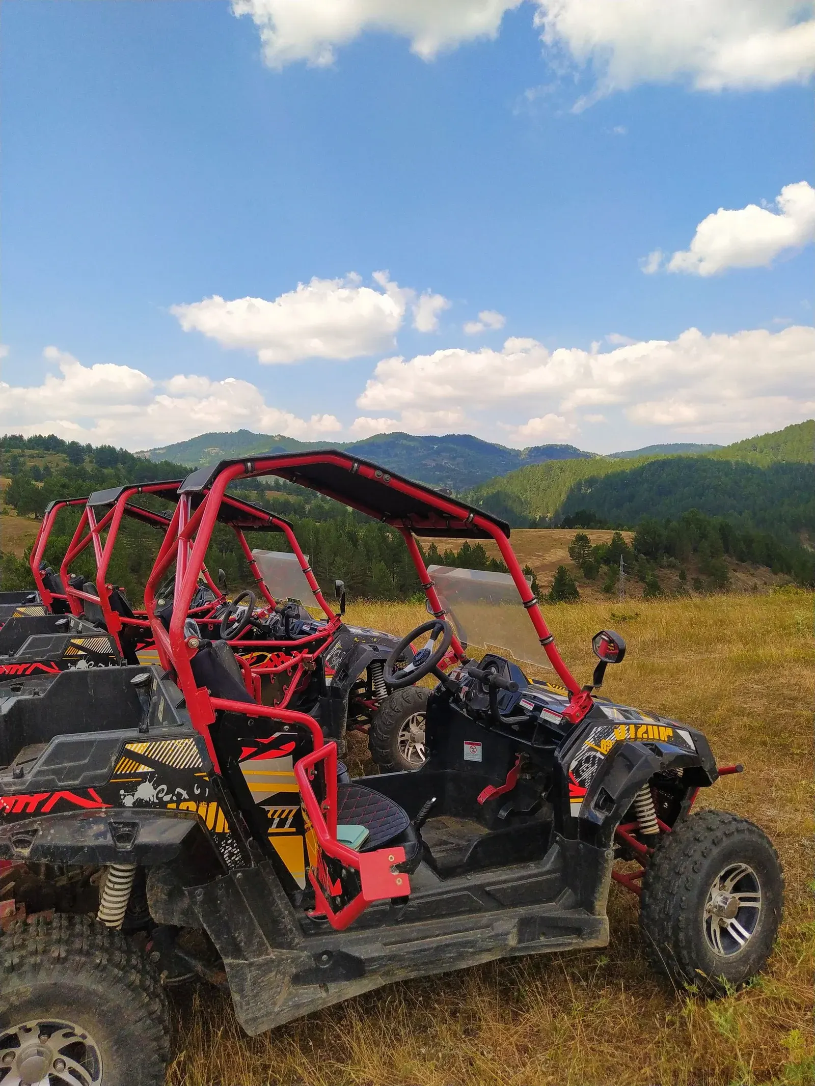 Fleet of UTVs